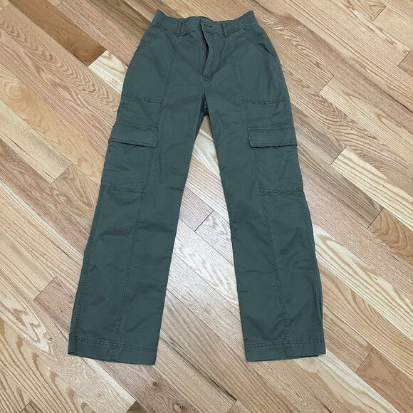 Abercrombie and Fitch Relaxed Utility Pants - Green Size 28 - Picture 1 of 7